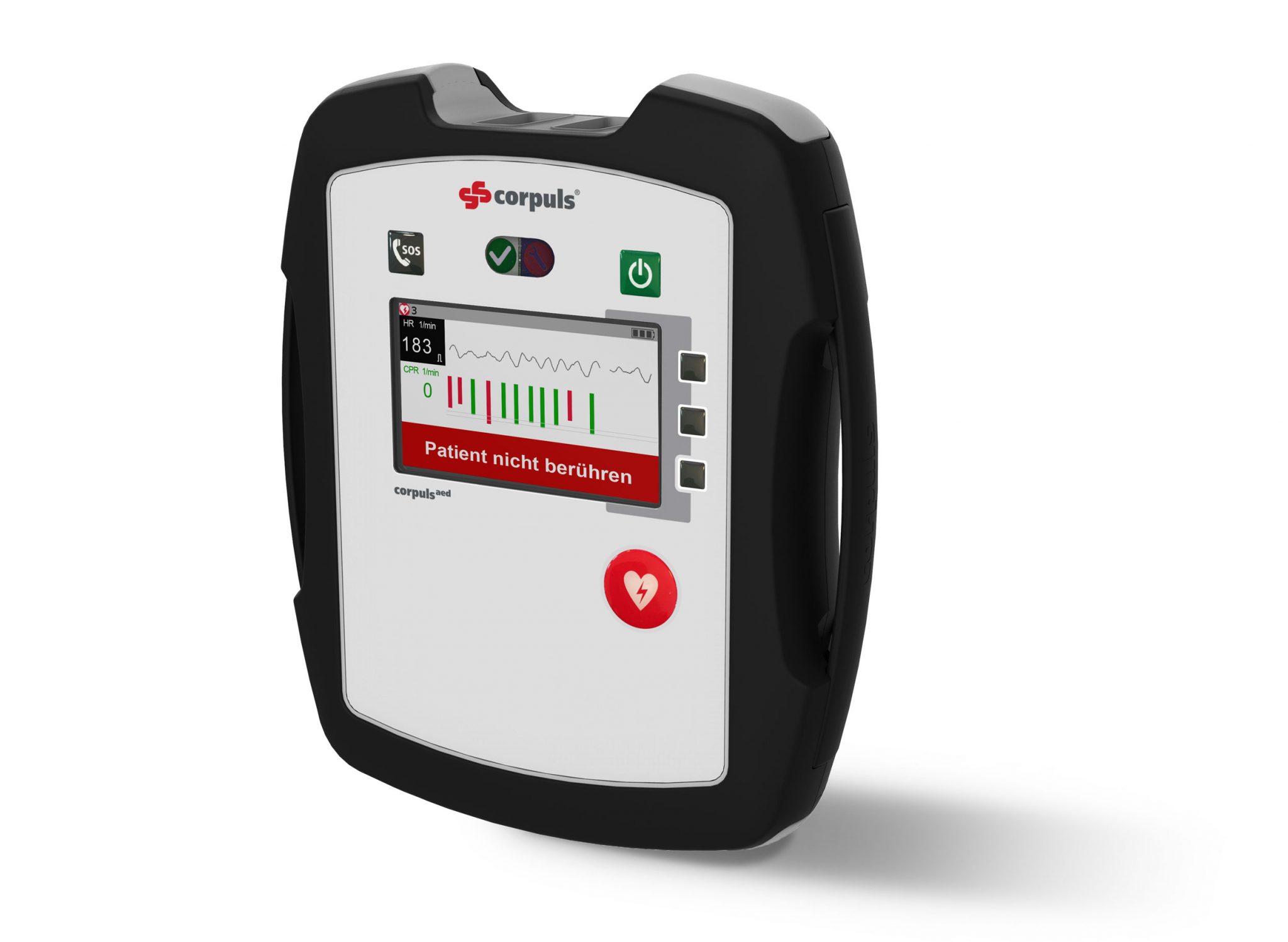CORPULS AED (Fully Automatic) with Emergency Call EMS Technology